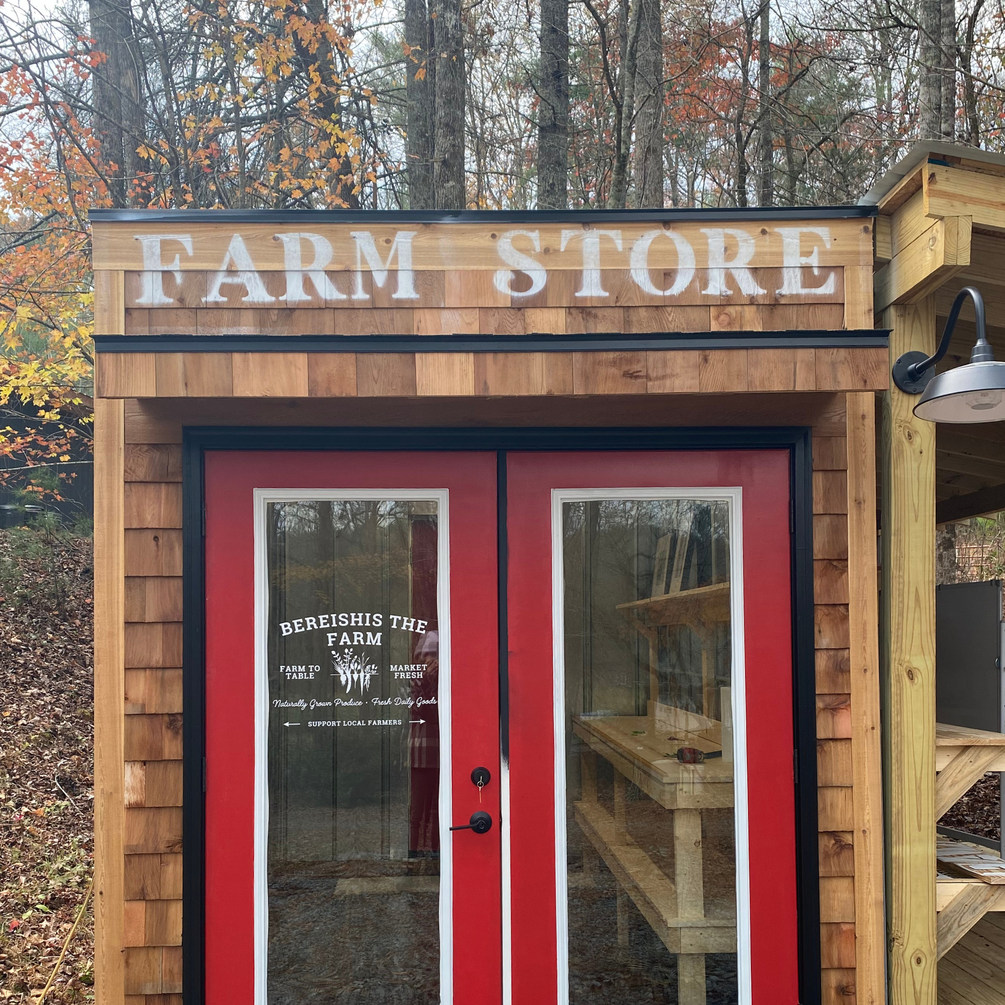 Charming fully organic farm store in Ellijay, Georgia 30540, open and offering fresh, locally-grown produce and farm products.